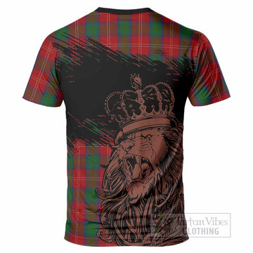 Chisholm Tartan Crest T-Shirt Crowned Lion Heritage Style