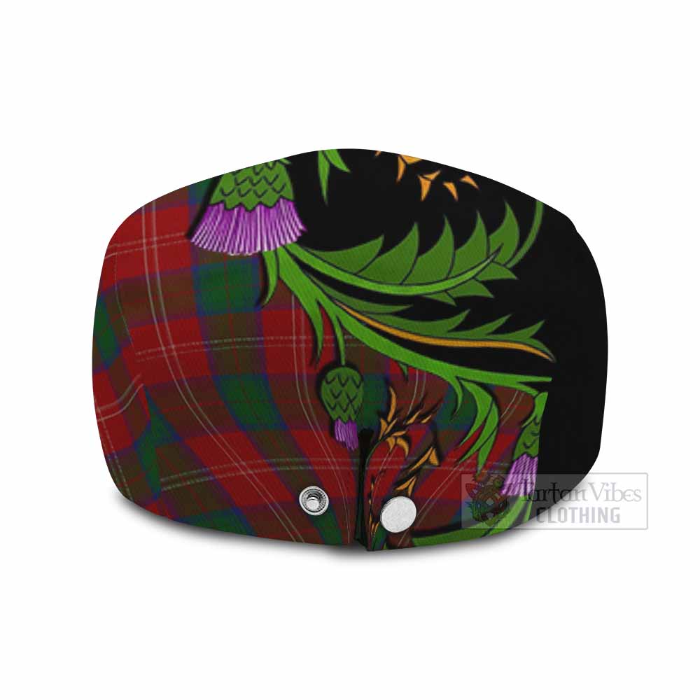 Chisholm Tartan Flat Cap, Jeff Cap Scottish Thistle Pride Heritage Art
