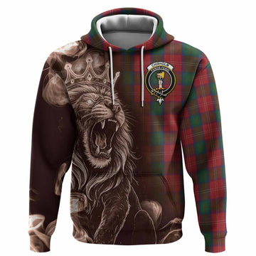 Chisholm Tartan Hoodie Roaring Lion Heritage