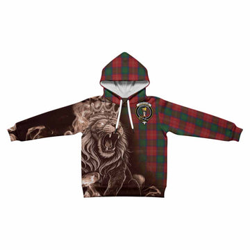 Chisholm Tartan Kid Hoodie Roaring Lion Heritage