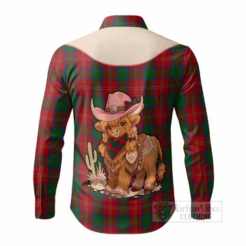 Chisholm Tartan Long Sleeve Button Shirts Wee Coo Cowgirl Cute Style