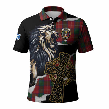 Chisholm Tartan Scottish Polo Shirt Lion Celtic Heritage