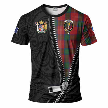 Chisholm Tartan T-Shirt New Zealand Pattern Unique Zipper Stylized