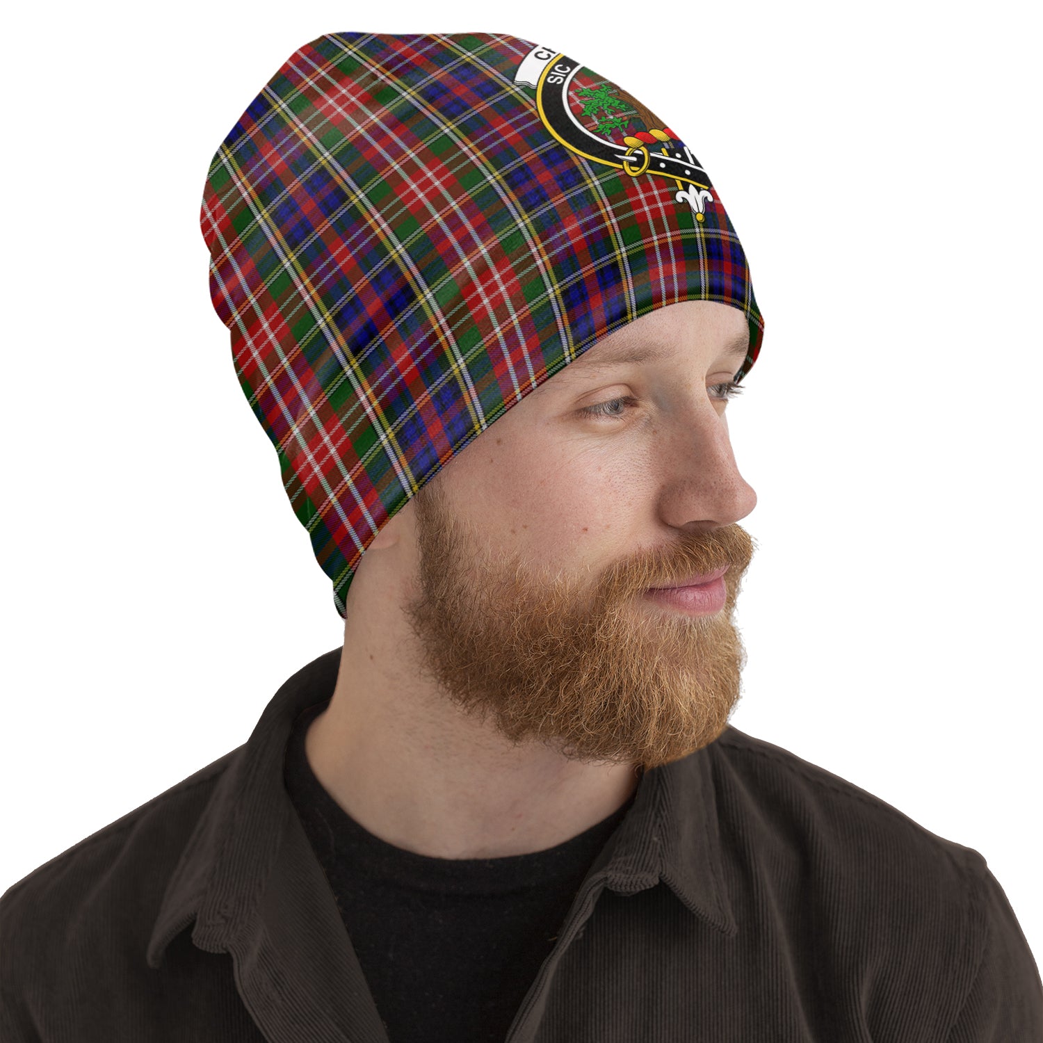 christie-tartan-beanies-hat-with-family-crest
