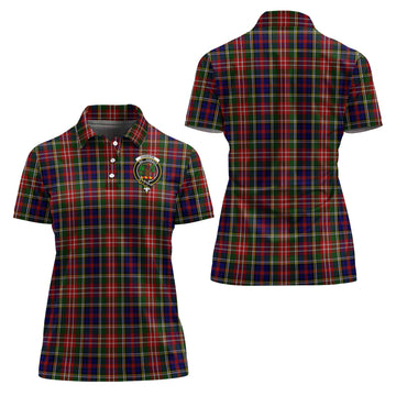 Christie Tartan Polo Shirt with Family Crest For Women