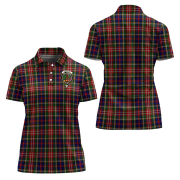Christie Tartan Polo Shirt with Family Crest For Women Women - Tartan Vibes Clothing