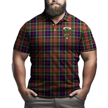 Christie Tartan Men's Polo Shirt with Family Crest