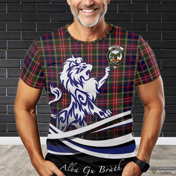 Christie Tartan T-Shirt with Alba Gu Brath Regal Lion Emblem