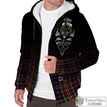 Christie Tartan Sherpa Hoodie Featuring Alba Gu Brath Family Crest Celtic Inspired