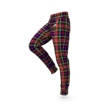Christie Tartan Joggers Pants with Family Crest