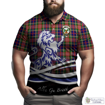 Christie Tartan Polo Shirt with Alba Gu Brath Regal Lion Emblem