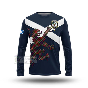 Christie Tartan Lion Rampant Long Sleeve T-Shirt Proudly Display Your Heritage with Alba Gu Brath and Clan Name