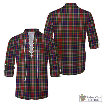 Tartan Vibes Clothing Christie Tartan Men's Scottish Traditional Jacobite Ghillie Kilt Shirt