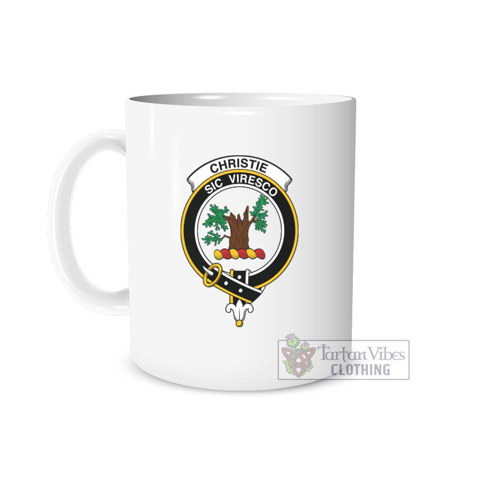 Christie Family Crest Ceramic Mug One Size 11oz size - 2D-tartanvibesclothing