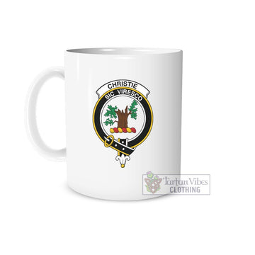 Christie Family Crest Ceramic Mug One Size 11oz size - 2D-tartanvibesclothing