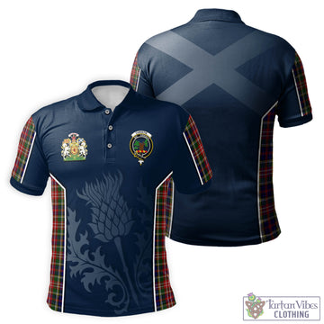 Christie Tartan Men's Polo Shirt with Family Crest and Scottish Thistle Vibes Sport Style
