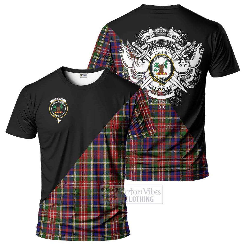 Christie Tartan T-Shirt with Family Crest and Military Logo Style Kid's Shirt - Tartanvibesclothing Shop