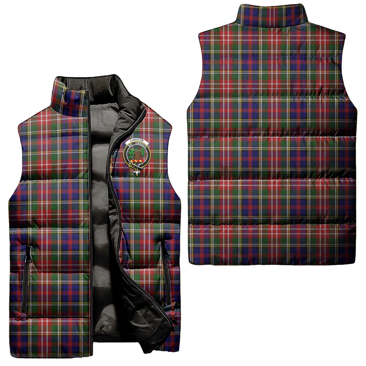 Rait Tartan Crest Puffer Vest