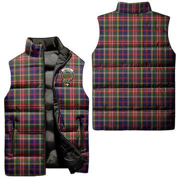 Christie Tartan Sleeveless Puffer Jacket with Family Crest