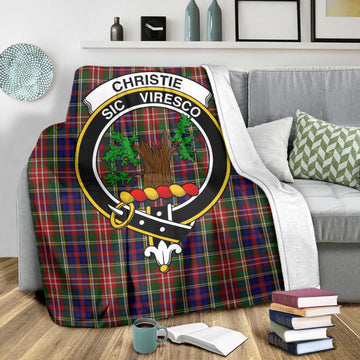 Christie Tartan Blanket with Family Crest