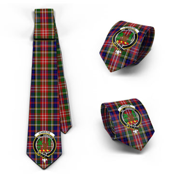 Christie Tartan Classic Necktie with Family Crest