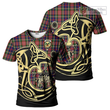 Christie Tartan T-Shirt with Family Crest Celtic Wolf Style Kid's Shirt - Tartan Vibes Clothing