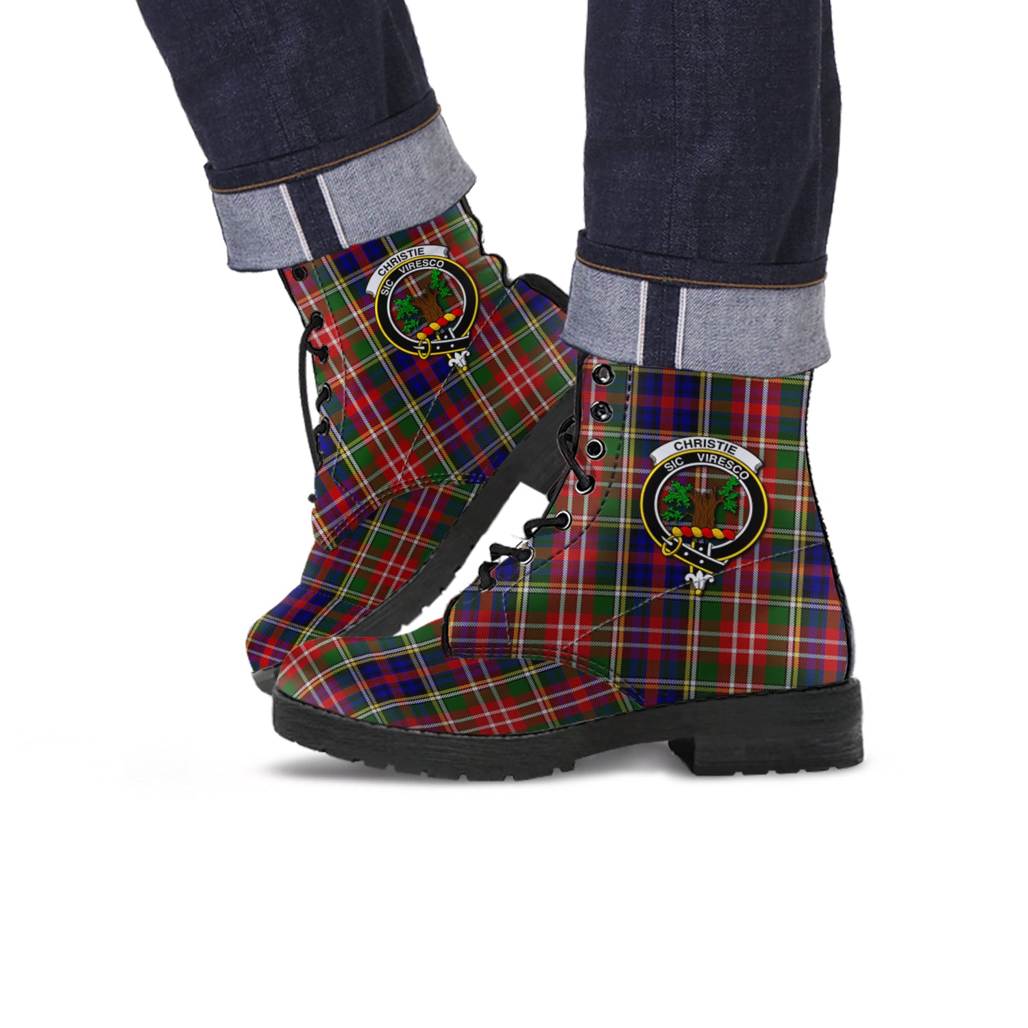 christie-tartan-leather-boots-with-family-crest
