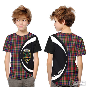 Christie Tartan Kid T-Shirt with Family Crest Circle Style Youth XL Size14 - Tartan Vibes Clothing