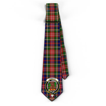 Christie Tartan Classic Necktie with Family Crest