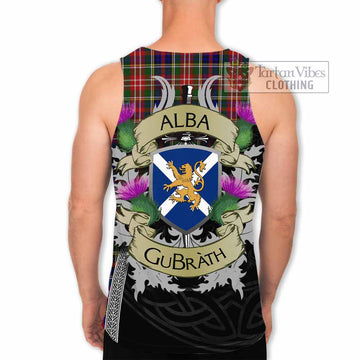 Christie Tartan Family Crest Men's Tank Top Lion Rampant Royal Thistle Shield Celtic Inspired