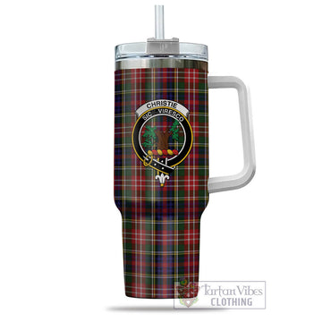 Christie Tartan and Family Crest Tumbler with Handle
