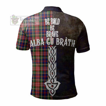 Christie Tartan Family Crest Polo Shirt Alba Gu Brath Be Brave Lion Ancient Style