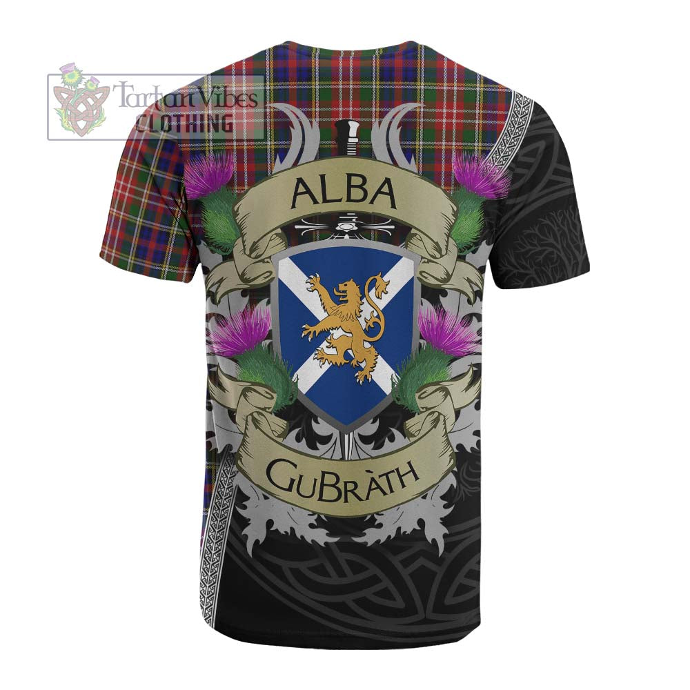 Tartan Vibes Clothing Christie Tartan Family Crest Cotton T-shirt Lion Rampant Royal Thistle Shield Celtic Inspired