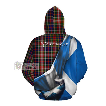 Tartan Vibes Clothing Christie Tartan Cotton Hoodie with Family Crest Scotland Patriotic Style