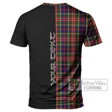 Christie Tartan T-Shirt with Family Crest and Half Of Me Style - Tartanvibesclothing Shop