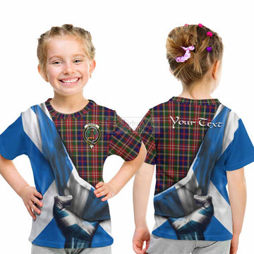 Tartan Vibes Clothing Christie Tartan Kid T-Shirt with Family Crest Scotland Patriotic Style