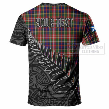 Tartan Vibes Clothing Christie Crest Tartan T-Shirt with New Zealand Silver Fern Half Style