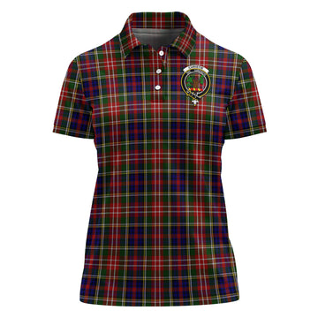 Christie Tartan Polo Shirt with Family Crest For Women