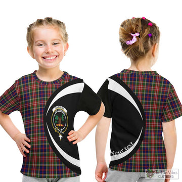 Christie Tartan Kid T-Shirt with Family Crest Circle Style - Tartan Vibes Clothing