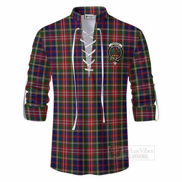 Tartan Vibes Clothing Christie Tartan Ghillie Kilt Shirt with Family Crest DNA In Me Style