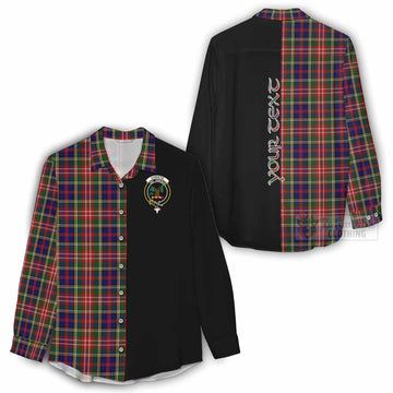 Tartan Vibes Clothing Christie Tartan Women's Casual Shirt with Family Crest and Half Of Me Style