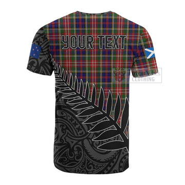 Christie Crest Tartan Cotton T-shirt with New Zealand Silver Fern Half Style