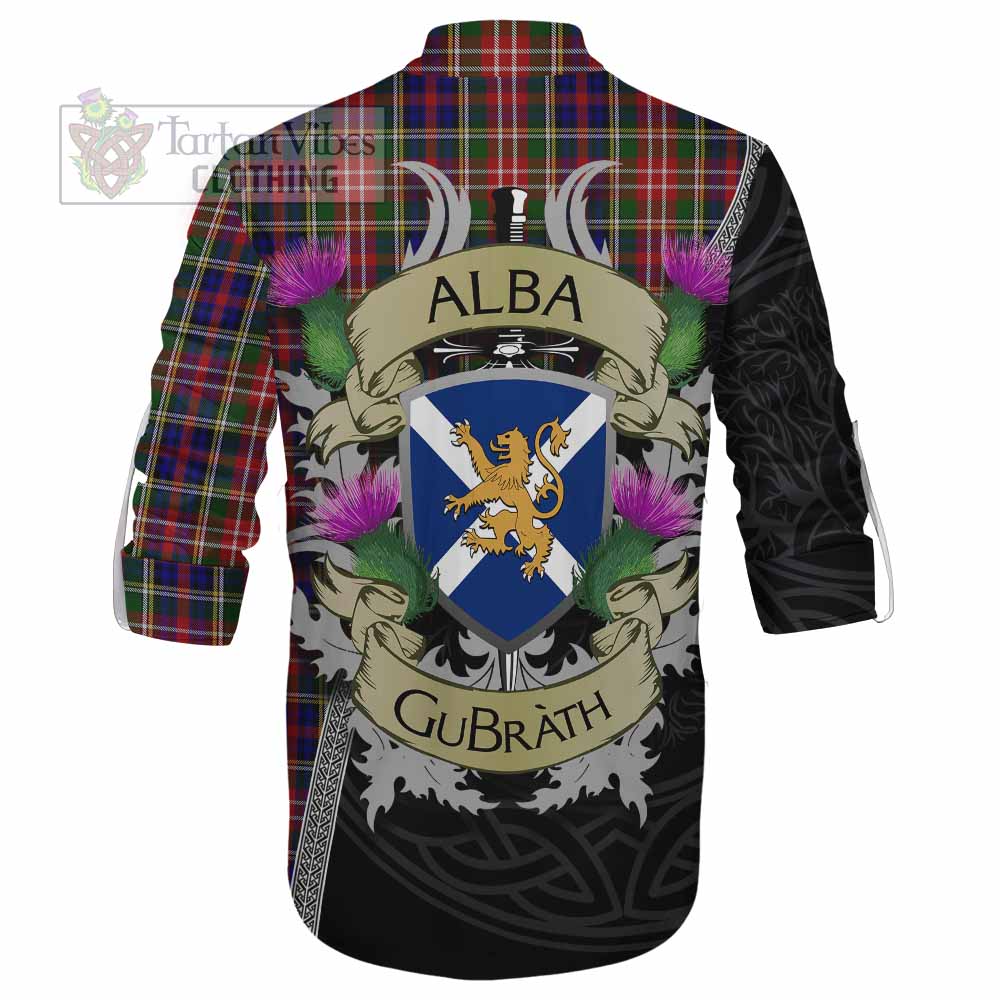 Tartan Vibes Clothing Christie Tartan Family Crest Ghillie Kilt Shirt Lion Rampant Royal Thistle Shield Celtic Inspired