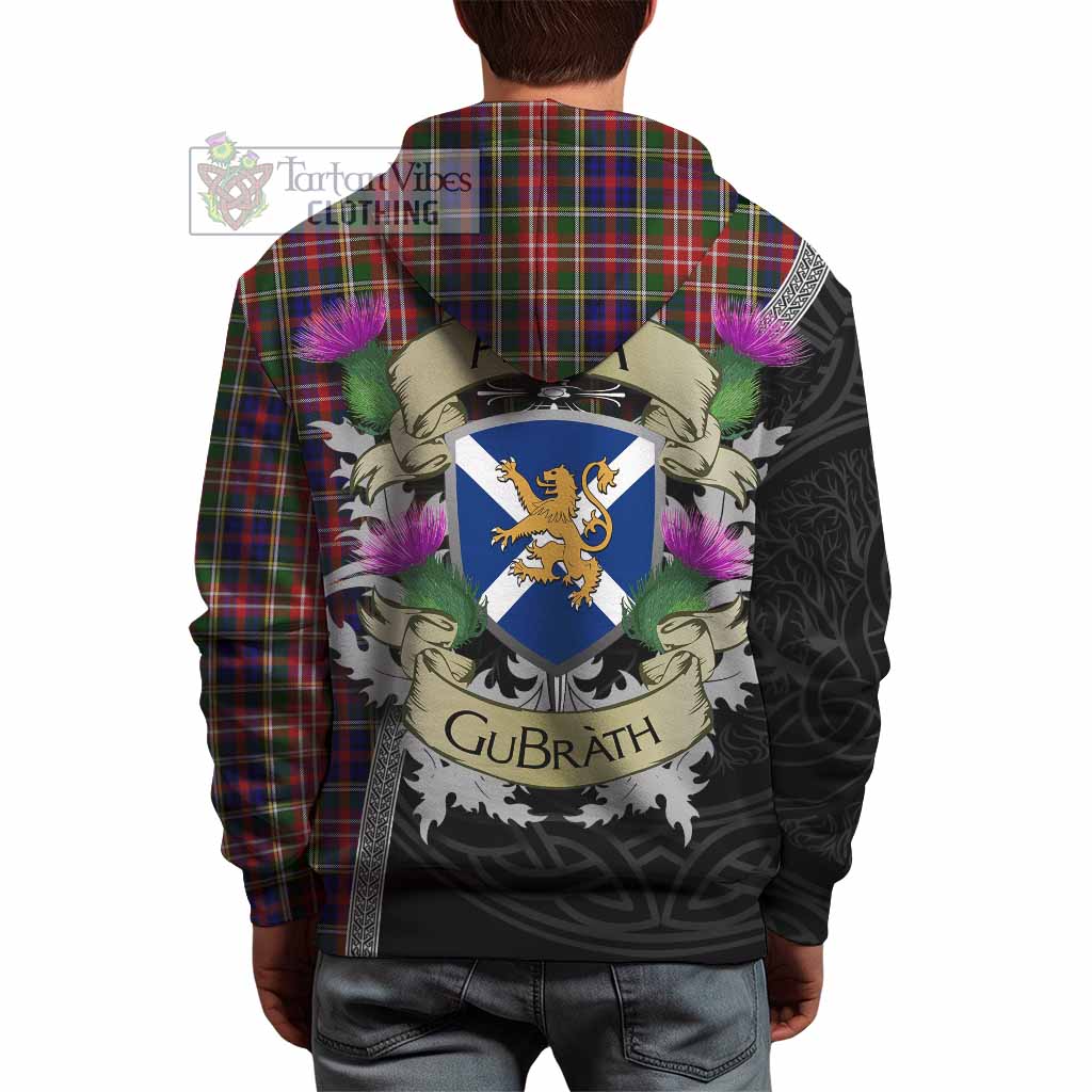 Tartan Vibes Clothing Christie Tartan Family Crest Hoodie Lion Rampant Royal Thistle Shield Celtic Inspired