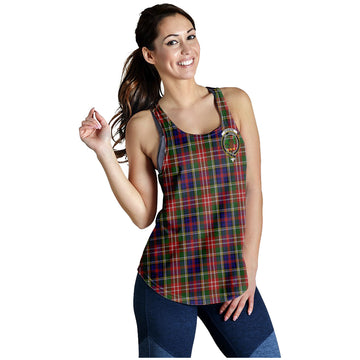 christie-tartan-women-racerback-tanks-with-family-crest