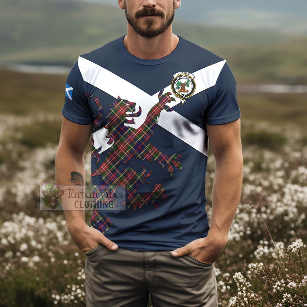 Tartan Vibes Clothing Christie Tartan Lion Rampant T-Shirt – Proudly Display Your Heritage with Alba Gu Brath and Clan Name