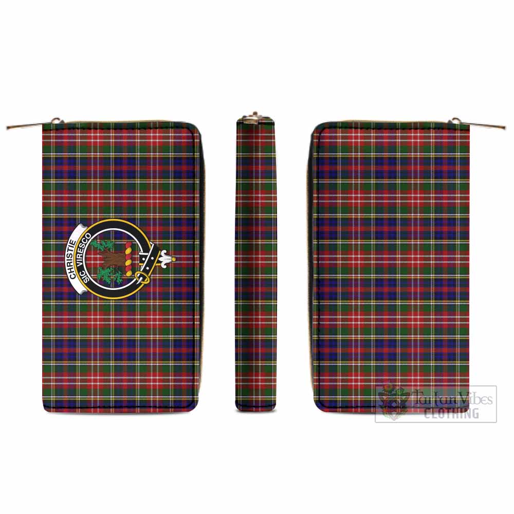 Tartan Vibes Clothing Christie Tartan Women's Leather Wallet with Family Crest