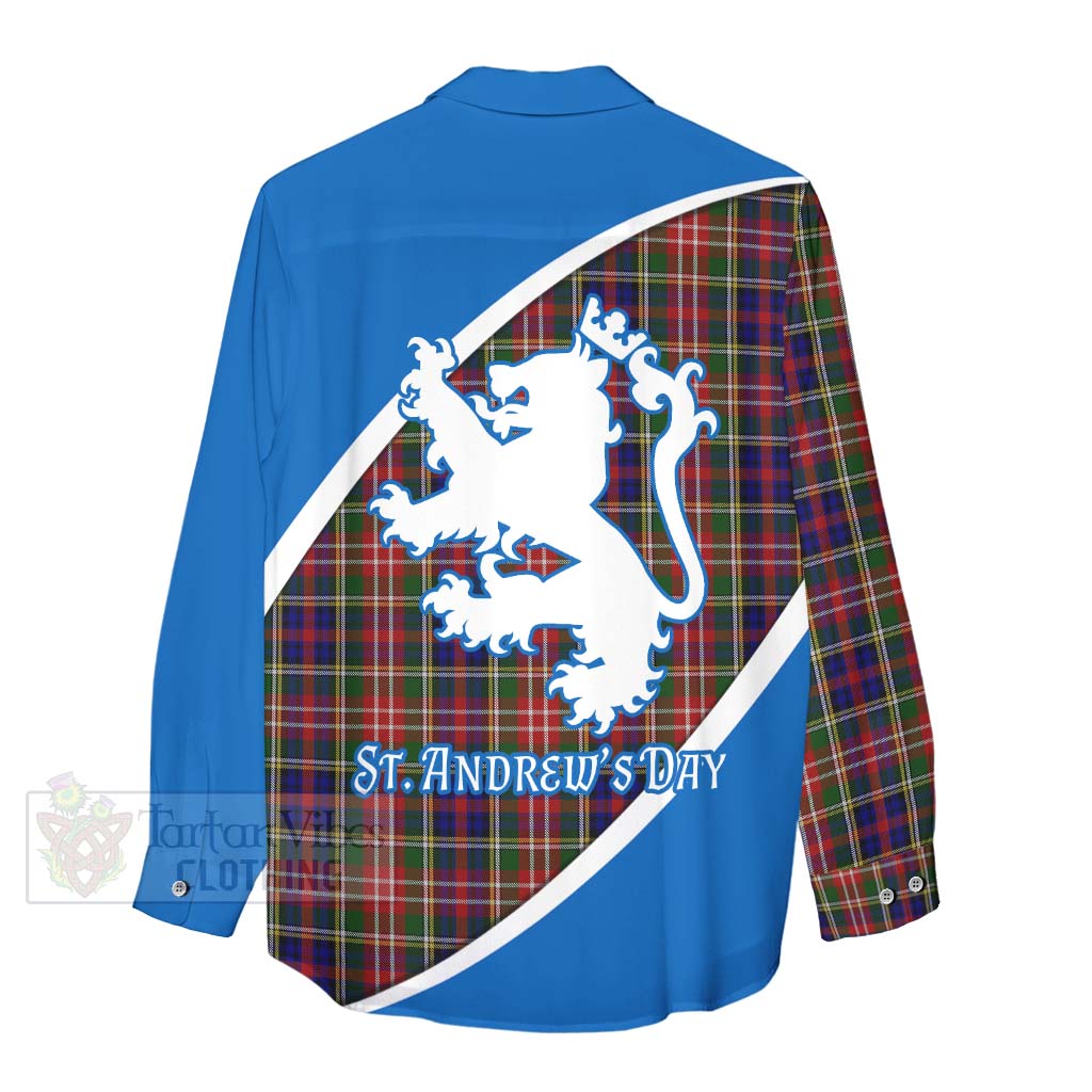 Tartan Vibes Clothing Christie Family Crest Tartan Women's Casual Shirt Celebrate Saint Andrew's Day in Style