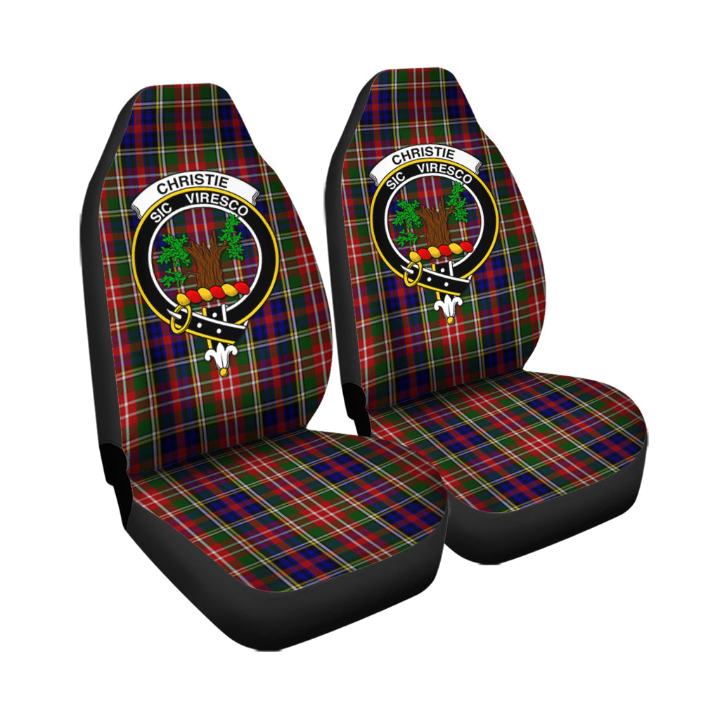 Christie Tartan Car Seat Cover with Family Crest - Tartanvibesclothing