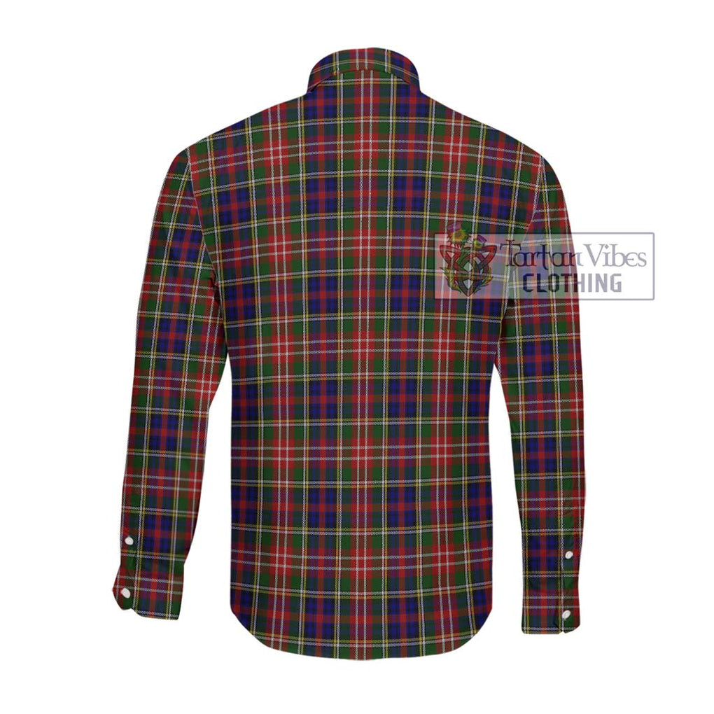 Christie Tartan Long Sleeve Button Shirt with Family Crest DNA In Me Style - Tartanvibesclothing Shop